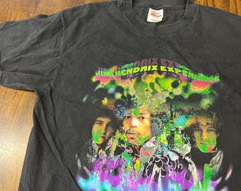Vtg 1999 Jimi Hendrix Experience BBC Sessions T Shirt L Hanes Stedman Rock Tee