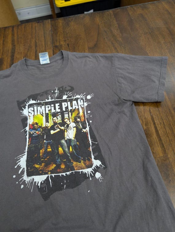 Simple Plan Tour Shirt Noise to the World Band Graphic Tee M