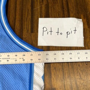 Vtg Nike USA Unc Tar Heels #5 North Carolina Basketball Jersey Herr XL Argyle bild 7
