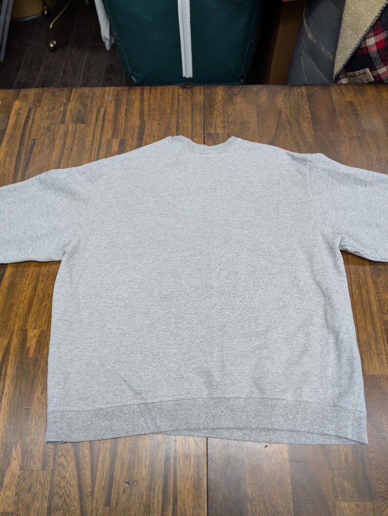 VTG 90er Jahre Nike Team UNC North Carolina Tar Heels Rundhals Sweatshirt groß grau uns Bild 7