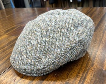 VTG Glenappin of Scotland Wool Flat Cap Tweed Cabbie Driving Hat Made In Britain