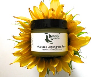 Moisturizer - Avocado Lemongrass Salve | Natural Skincare | Nourishing 1.8oz