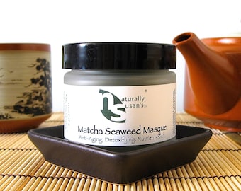 Face Mask - Matcha Seaweed Facial Mask | Organic Skincare | Vegan 1.3oz