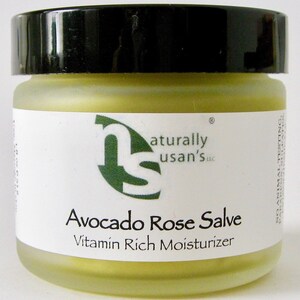 Moisturizer Avocado Rose Salve Natural Skincare Nourishing 1.8oz image 3