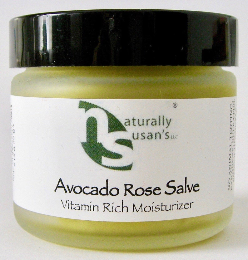 Moisturizer Avocado Rose Salve Natural Skincare Nourishing 1.8oz image 3