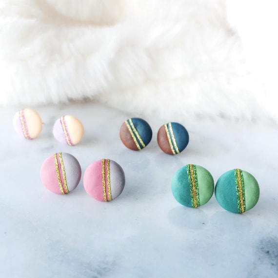 Etsy button earrings deals