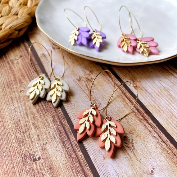 Clay cheap drop earrings