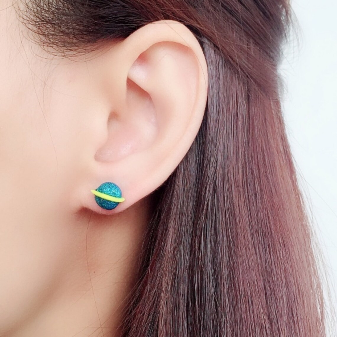 Set of 3 Studs Earrings/ Handmade Polymer Clay Earrings Set/ Etsy