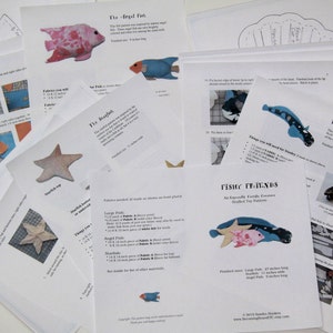 PATTERN PDF for Fishy Friends Stuffed Toy Sewing Pattern Angelfish ...