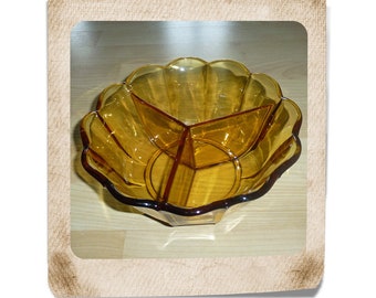 Bowl 3pieces trim in dish DDR in yellow