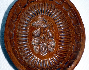 Bakvorm, klei, bruin, herfstwanddecoratie