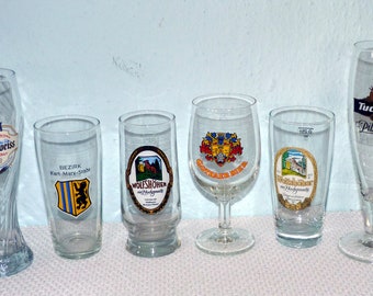 5er Set Sammelbiergläser DDR