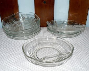 6 vintage Dessertschalen Glas