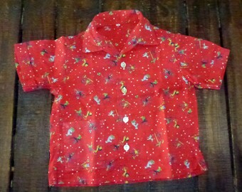 Vintage Baby shirt Red size 74/80