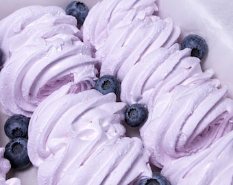 Blueberry Marshmallow Gift Box Handmade Marshmallow Gourmet Berry Marshmallow Purple Artisan Marshmallow Fresh Blueberry Zephyr Dessert Gift
