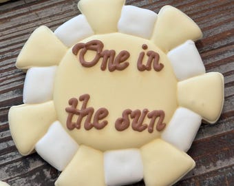 Sunburst Cookie Cutter, Boho Sun, Retro Celestial Decor, 3.5 Inch