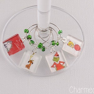 Urlaub Lieblingswein Charms: Weihnachtsgeschichte Charaktere, Stocking Stuffer Idee