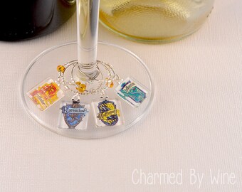 House Wine Charms: Gifts for readers, stocking stuffers, holiday gifts, wine lover gifts