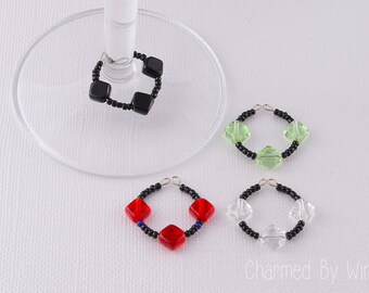 Beaded Wine Charms: Housewarming Gift Idea, Hostess Gift