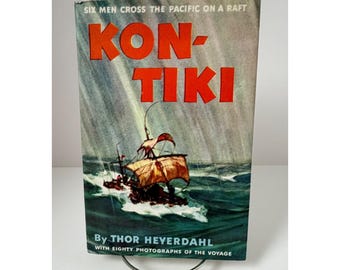 Kon-Tiki von Thor Heyerdahl 1950 Dust Jacket Book Club Edition