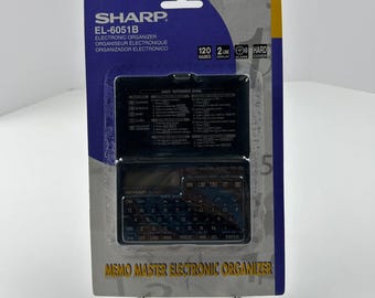 Vintage Sharp EL-6051B Electronic Organizer Memo Master PDA Opened Package