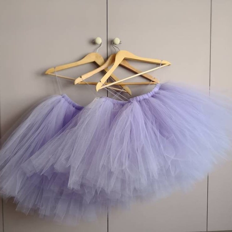 Pink Purple/Lavender Flower Girl Tutus Long Tulle Skirts | Etsy