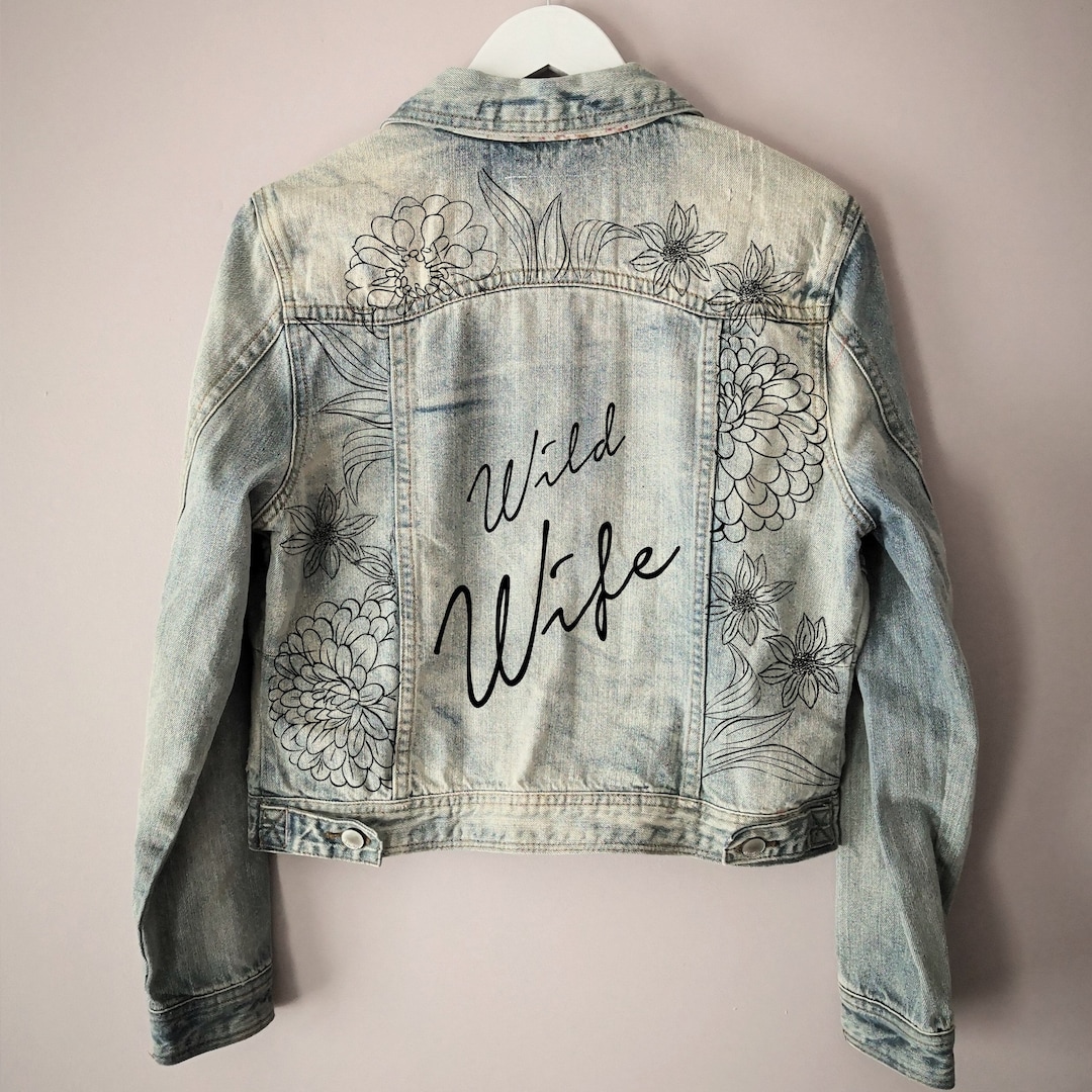 Wild Wife Jacket DIY Kit, Denim Bridal Jacket, Bespoke Denim or Leather ...