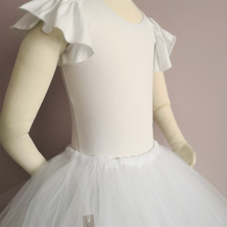 Flower girl skirt UK Tulle Ballet Tutu Skirt Ankle Length WhiteIvoryPeachCustom Colour Tulle Skirt Bridesmaid tutu Bridesmaid Skirt