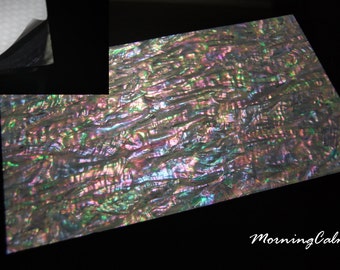 Prism Abalone Wide Enhanced Adhesive Veneer Sheet (9.4" x 5.5" x 0.006" inches)