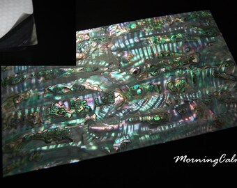 Green Abalone Enhanced Adhesive Veneer Sheet (9.4" x 5.5" x 0.006" inches)