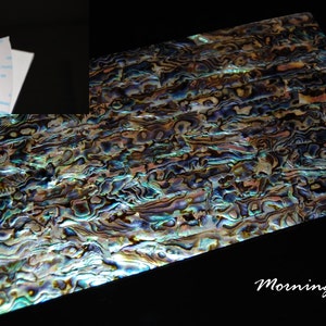 Blue Paua Adhesive Veneer Sheet (9.4&quot; x 5.5&quot; x 0.006&quot; inches)