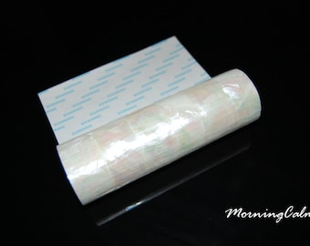 White Mother-of-Pearl Flexible Adhesive Veneer (9.4" x 5.5" x 0.006" inches)