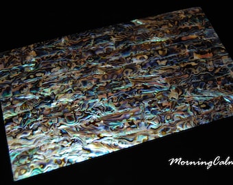 Blue Paua Veneer Sheet (9.4" x 5.5" x 0.006" inches)