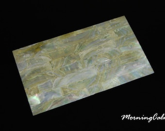 Mexican Green abalone shell inlay veneer sheets 9.5 x 5.5 x 0.006 inch 