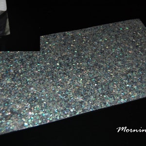 Paua Sparkle Coated Enhanced Adhesive Veneer Sheet (9.4&quot; x 5.5&quot; x 0.006&quot; inches)