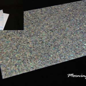 Paua Sparkle Coated Adhesive Veneer Sheet (9.4&quot; x 5.5&quot; x 0.006&quot; inches)