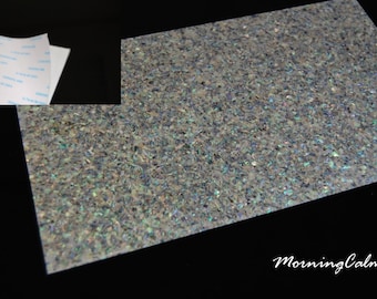 Paua Sparkle Coated Adhesive Veneer Sheet (9.4" x 5.5" x 0.006" inches)