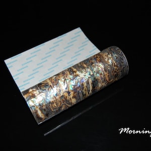 Dragon Paua Shell Flexible Adhesive Veneer (9.4&quot; x 5.5&quot; x 0.006&quot; inches)