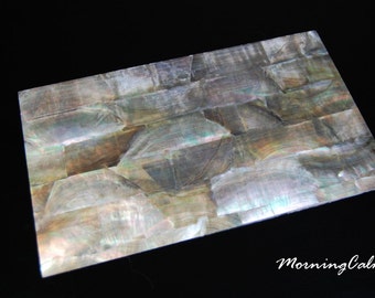 Black Mother of Pearl Veneer Sheet (9.4" x 5.5" x 0.006" inches)
