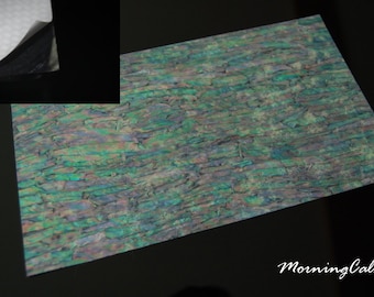 Prism Abalone Narrow Enhanced Adhesive Veneer Sheet (9.4" x 5.5" x 0.006" inches)