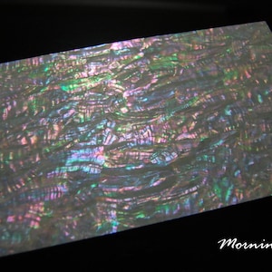 Prism Abalone Wide Shell Veneer Sheet (9.4&quot; x 5.5&quot; x 0.006&quot; inches)