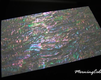 Prism Abalone Wide Shell Veneer Sheet (9.4" x 5.5" x 0.006" inches)