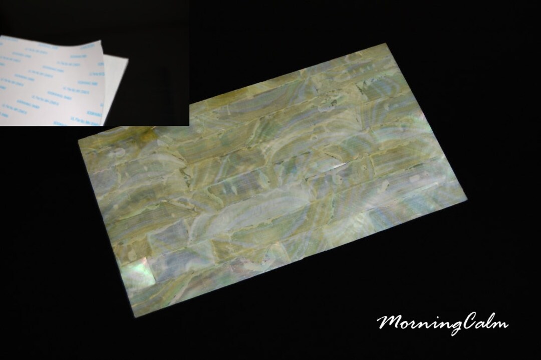 Placage De Nacre Jaune - Dimensions 240x140 Mm (9 1/2x5 1/2 Pouces) - Neuf - Pour Incrustation