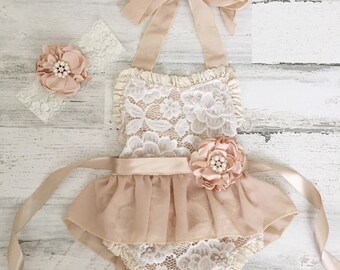 boho baby romper