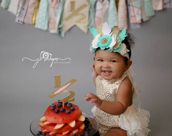 baby girl smash cake outfit