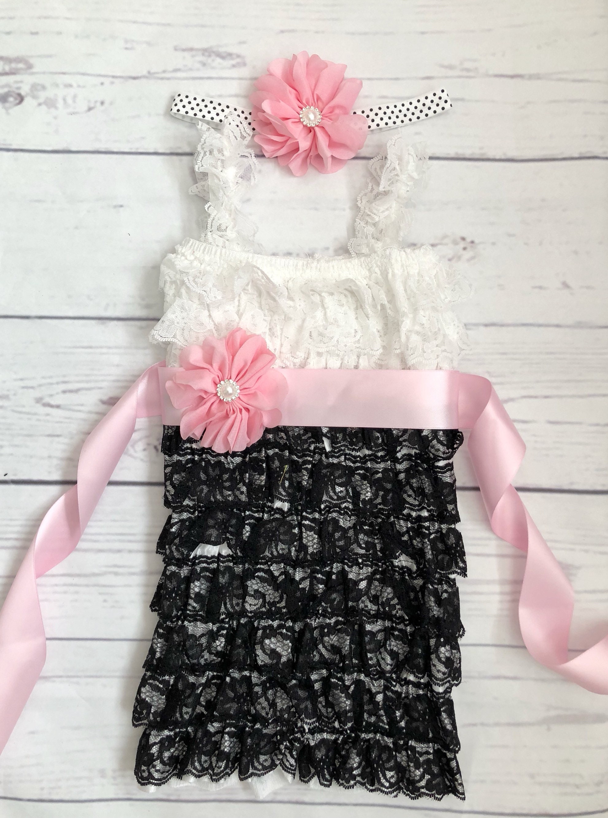 Baby Girl Clothes Baby Girl Lace Romper Minnie Mouse 1st Birthday