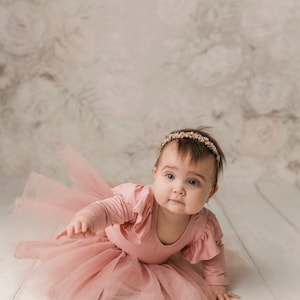 Baby girl tutu dress-Thanksgiving Fall outfit-cake smash outfit-vintage pink tutu-baby girl dress-holiday baby tutu outfit-baby girl clothes