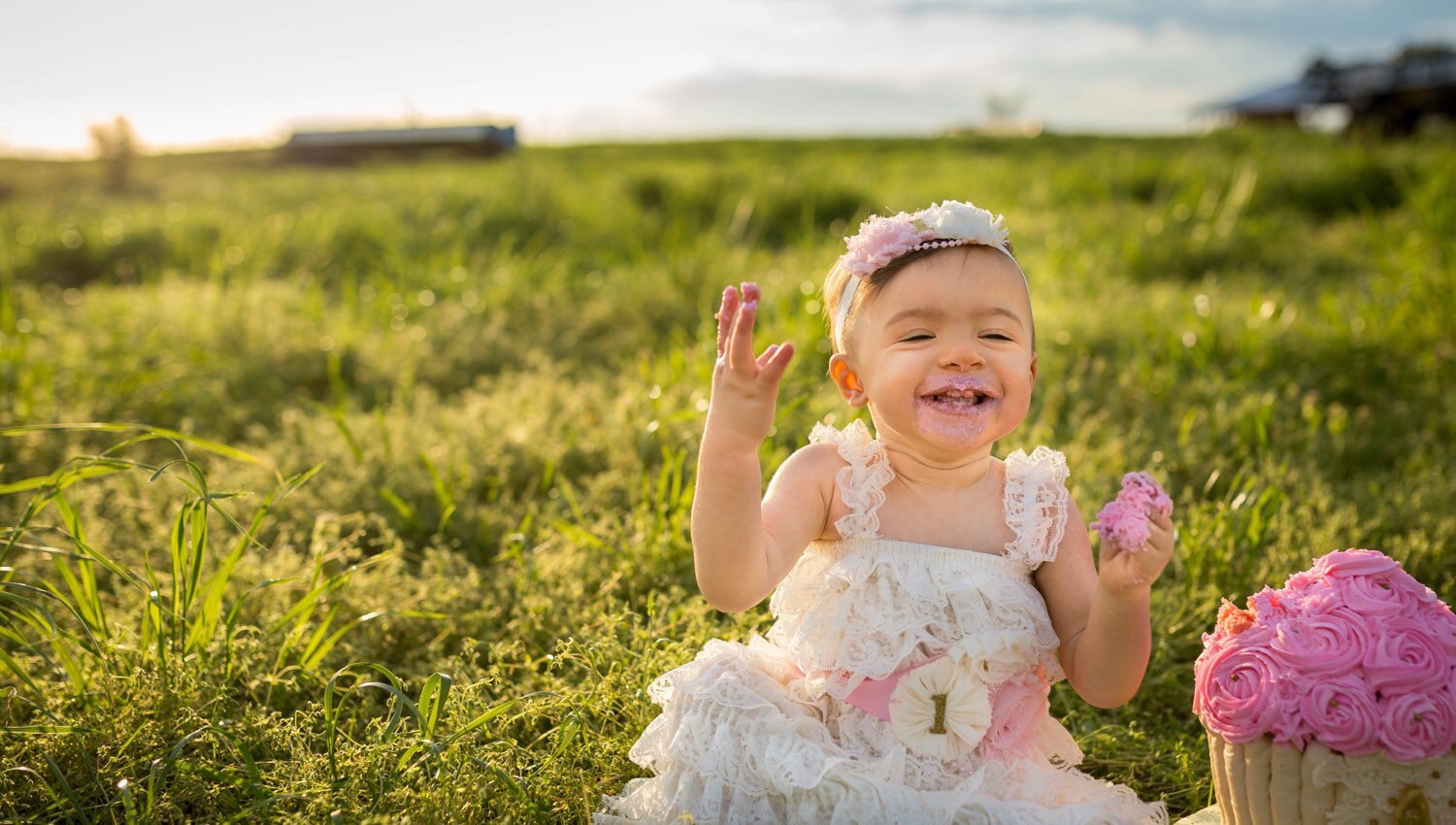 Pink and Gold 1st Birthday Outfit3 Piece Setivory Pink Gold Etsy