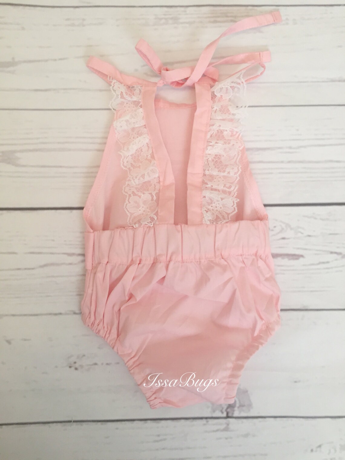 Pink Baby Romperbaby Romperbaby Bubble Rompersunsuitruffle Etsy