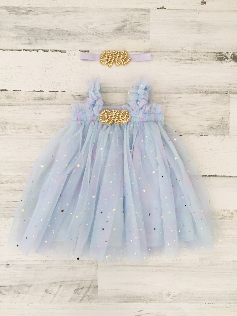 Baby girl tutu 1st birthday outfit-rainbow pastel tutu dress-boho cake smash outfit-1st birthday gift-first birthday one dress-sparkle dress image 7